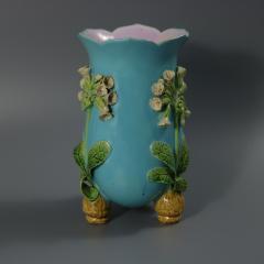 Minton Majolica Floral Vase with Bulb Feet - 4478933