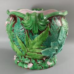 Minton Majolica Foxglove and Ferns Jardiniere - 3120455