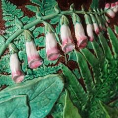Minton Majolica Foxglove and Ferns Jardiniere - 3120459