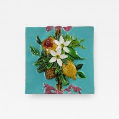 Minton Majolica Fruit and Flowers Tile - 2730036