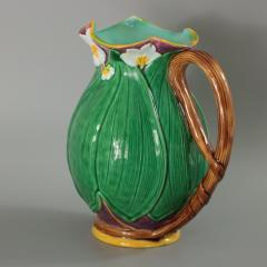 Minton Majolica Lily Jug Pitcher - 2735953