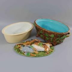 Minton Majolica Mallard Game Pie Dish, Liner and Cover