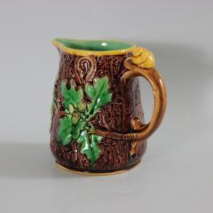 Minton Majolica Oak Jug Pitcher with Snail Handle - 2244816