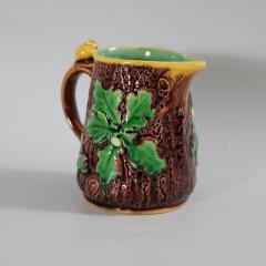 Minton Majolica Oak Jug Pitcher with Snail Handle - 2244820