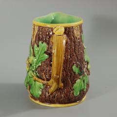 Minton Majolica Oak Jug Pitcher with Snail Handle - 2727507