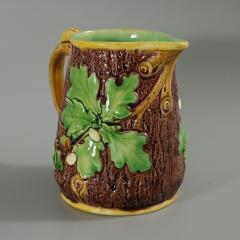 Minton Majolica Oak Jug Pitcher with Snail Handle - 2727510