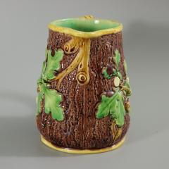 Minton Majolica Oak Jug Pitcher with Snail Handle - 2727511