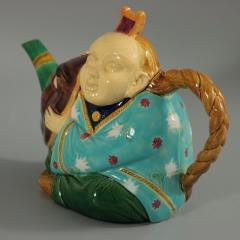 Minton Majolica Oriental Figure Teapot - 2505907