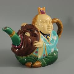 Minton Majolica Oriental Figure Teapot - 2505913