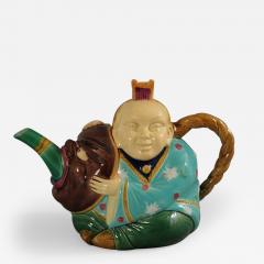 Minton Majolica Oriental Figure Teapot - 2510610