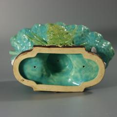 Minton Majolica Rabbits And Leaves Compote Bowl - 4804947