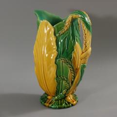 Minton Majolica Wheat And Leaves Jug Pitcher - 3488857