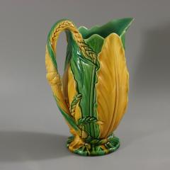 Minton Majolica Wheat And Leaves Jug Pitcher - 3488859