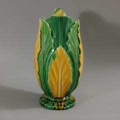 Minton Majolica Wheat And Leaves Jug Pitcher - 3488862