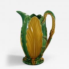 Minton Majolica Wheat And Leaves Jug Pitcher - 3490441