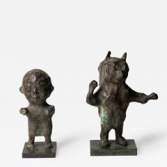 Miodrag Duric known as Dado Two imaginary figures in bronze attributed to M uri dit Dado France 1980 2000 - 3371924