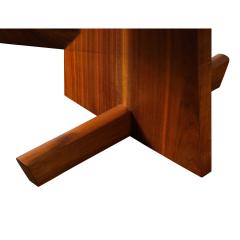 Mira Nakashima Mira Nakashima Stunning Free Edge Table in Black Walnut 2007 signed and dated  - 2427157