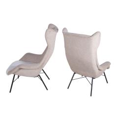 Miroslav Navratil Pair of Czech Wingback Armchairs by Miroslav Navr til - 3604822