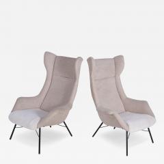 Miroslav Navratil Pair of Czech Wingback Armchairs by Miroslav Navr til - 3613078