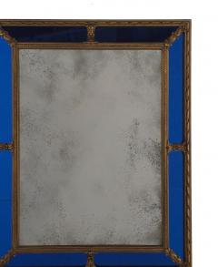 Mirror with Cobalt Panels Italy circa 1930 - 4012071