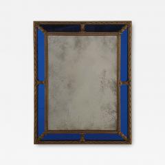 Mirror with Cobalt Panels Italy circa 1930 - 4014704