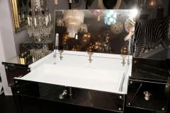 Mirrored Flip Top Vanity Desk - 3096756