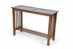 Mission Style Console Hall Table With Lower Shelf - 3171756