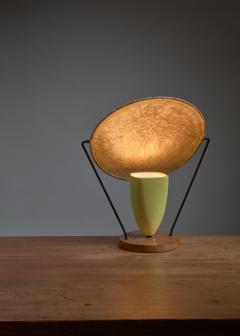 Mitchell Bobrick Mitchell Bobrick yellow ceramic table lamp with epoxy shade USA 1950s - 793070