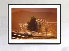 Mitchell Funk Aspen Colorado Golden Landscape Luminous Lines of Light and Bicycle - 3425679