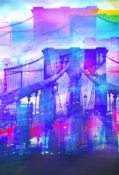 Mitchell Funk Brooklyn Bridge Mulitple Exposure - 1257618