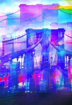 Mitchell Funk Brooklyn Bridge Mulitple Exposure - 1257620