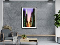 Mitchell Funk Chrysler Building Blue Zoom New York Skyline Abstract Photography - 3873349