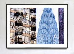 Mitchell Funk Chrysler Building Spire With Abstract Architectural Patterns - 3893112