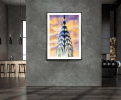 Mitchell Funk Chrysler Building Spire Zoom Color Abstract Photography Pastel Color - 3863931