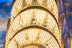 Mitchell Funk Chrysler Building Spire in Gold Light Art Deco Architecture - 3862866