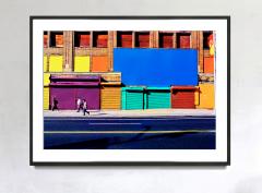 Mitchell Funk Colorful New York City Facade with Blue Yellow and Red Squares like Mondrian - 3548310