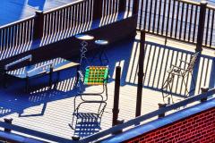 Mitchell Funk Deck Chair Casual Abstraction with Raking Light and Shadows - 3433742
