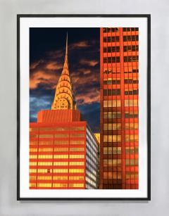 Mitchell Funk Early Morning Light Turns Chrysler Building Orange - 3894965