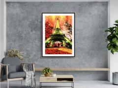 Mitchell Funk Eiffel Tower in Jackson Pollock Drip Lighting Paris France  - 4120450