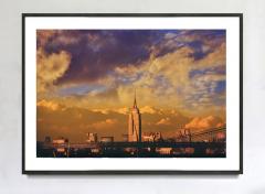 Mitchell Funk Empire State Building Bathed in Luminous Golden Light 1970s - 3602467