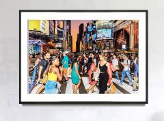 Mitchell Funk Frenzied Pedestrians at Crosswalk Times Square Street Photography Literally - 3328898