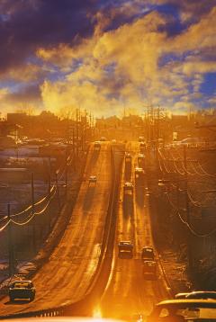 Mitchell Funk Golden Light on 1970s Road Street Photography Literally - 3125386