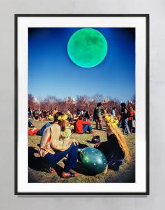 Mitchell Funk Hippies in Central Park with Oversized Psychedelic Moon - 3830532