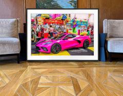 Mitchell Funk Hot Pink Hot Car in Times Square Automotive 2023 - 3472801