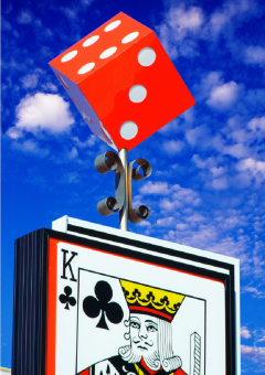 Mitchell Funk Las Vegas Gambling Dice Primary Colors 1976 - 3597666