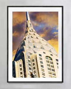 Mitchell Funk Majestic Spire of the Chrysler Building Rises into a Sepia - 3867911