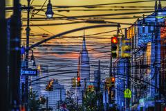 Mitchell Funk Manhattan Mid Town Skyline Seen from Brooklyn Fine Art Print - 4583803