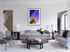 Mitchell Funk Moondog in Infrared Against Black Rock CBS Building Street People - 3515816