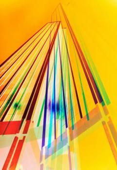 Mitchell Funk New York City 1970 Multiple Exposure by Mitchell Funk Abstract Photography - 3404149