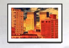 Mitchell Funk New York Skyline from Central Park in Deep Gold and Orange - 3738494